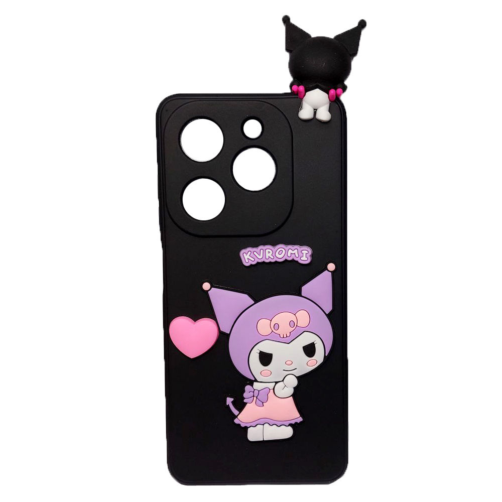 Чохол Kuromi для TECNO Spark Go 2024/Spark 20/Spark 20C/Infinix Smart 8/Hot 40i  (Black)-0